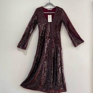 NWT ZARA LIMITED EDITION SEQUIN MAXI DRESS